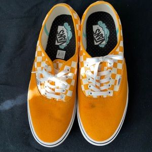 Checkered Vans w/ Suede